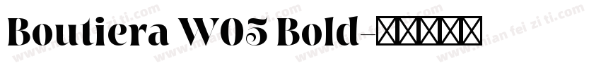 Boutiera W05 Bold字体转换